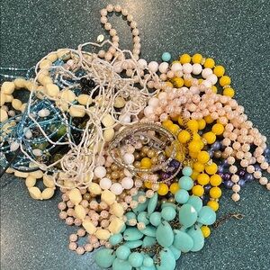 3 lbs Colorful Beaded Necklace Set